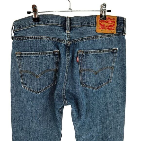 Levi’s 501 Buttonfly Straight Leg Jeans Men’s Size 33X32 - Picture 8 of 9